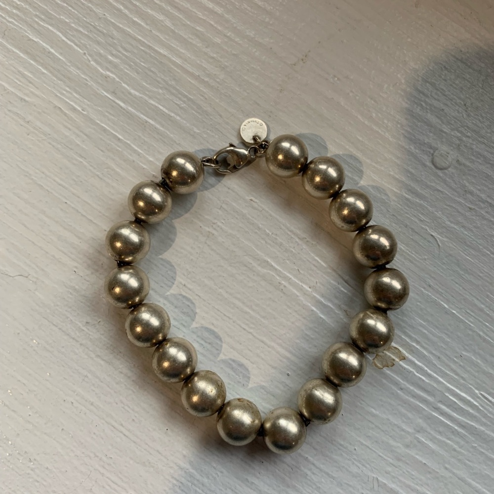 Elegant Silver plated 925 Beaded Bracelet